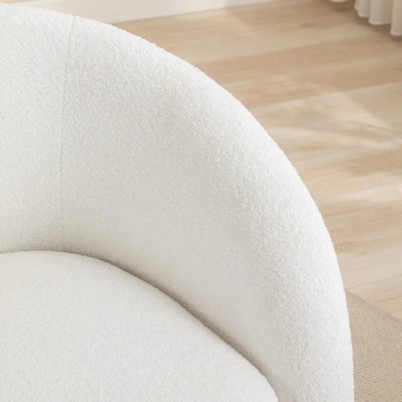 Lot de 2 fauteuils d'appoint pivotants à 360° SEYNAR Modern Glam Rembourrés