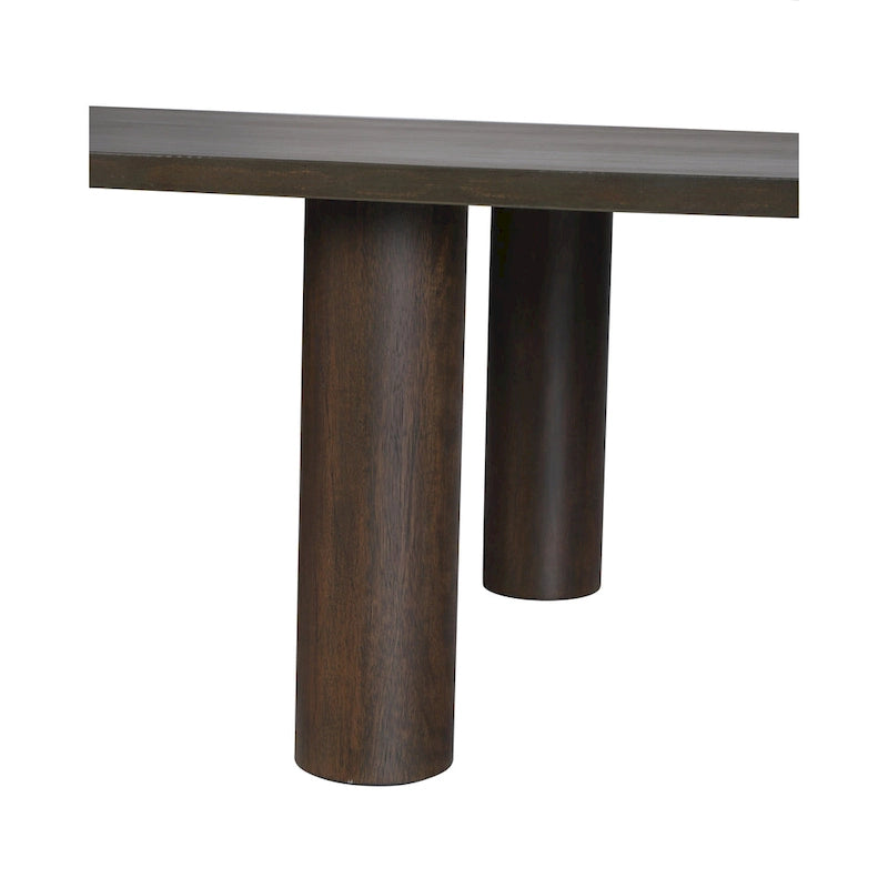 Table basse ovale en bois de manguier