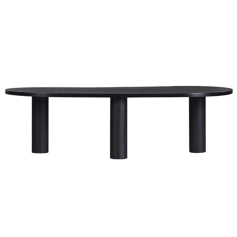 Table basse ovale en bois de manguier