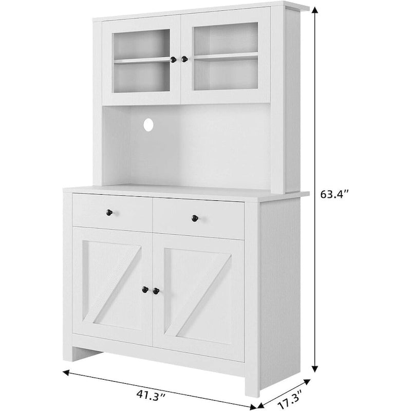 Meuble de rangement de cuisine avec support pour micro-ondes