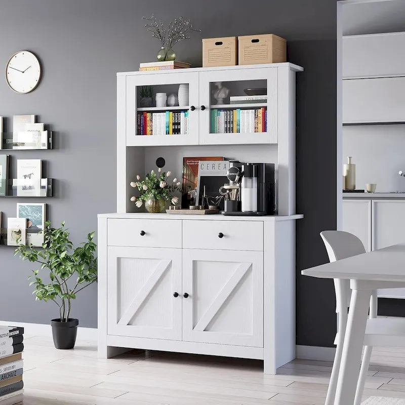 Meuble de rangement de cuisine avec support pour micro-ondes