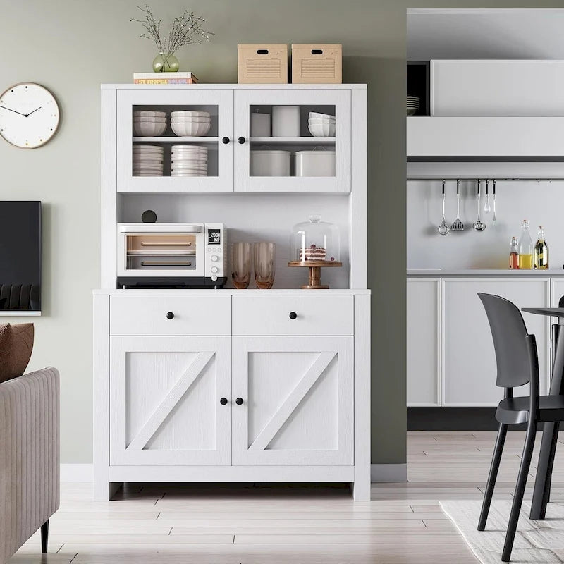 Meuble de rangement de cuisine avec support pour micro-ondes