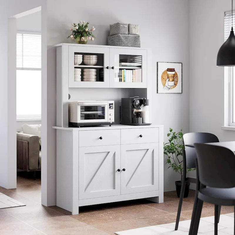 Meuble de rangement de cuisine avec support pour micro-ondes
