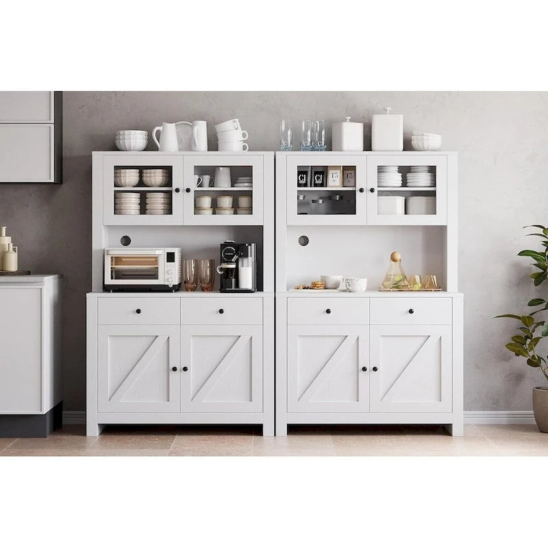Meuble de rangement de cuisine avec support pour micro-ondes