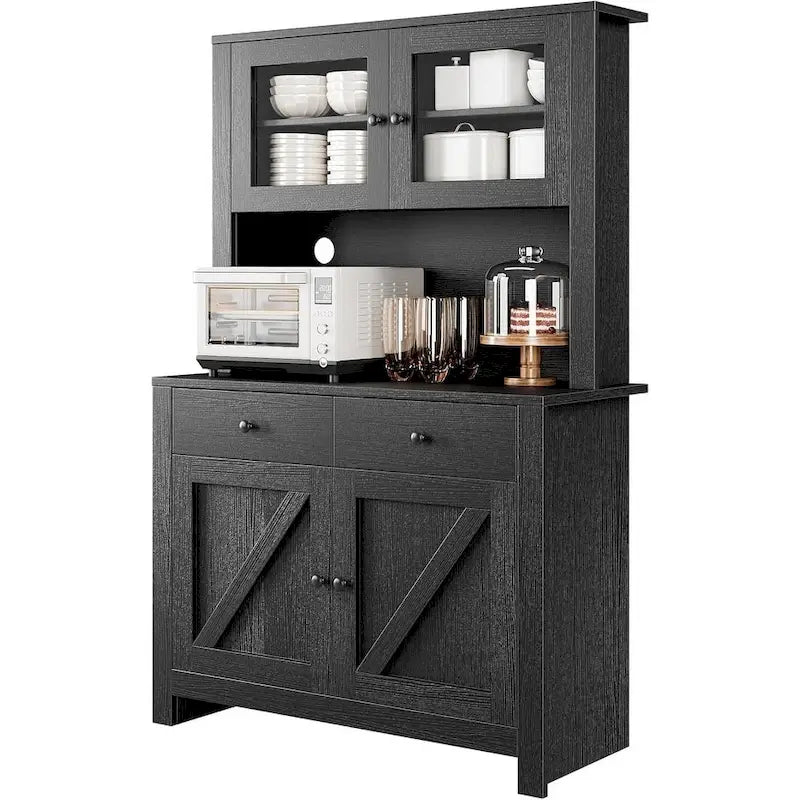 Meuble de rangement de cuisine avec support pour micro-ondes