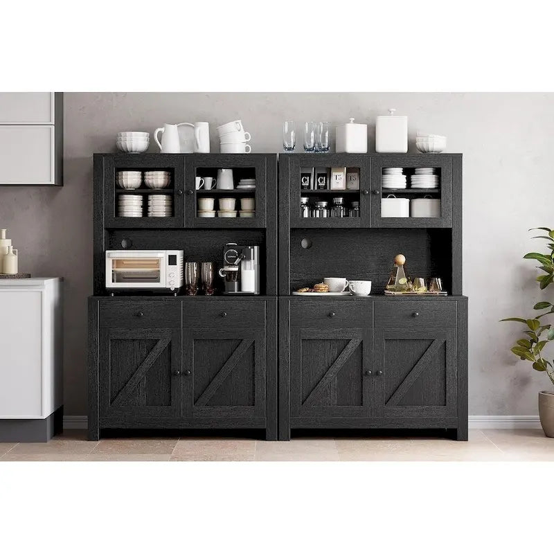 Meuble de rangement de cuisine avec support pour micro-ondes