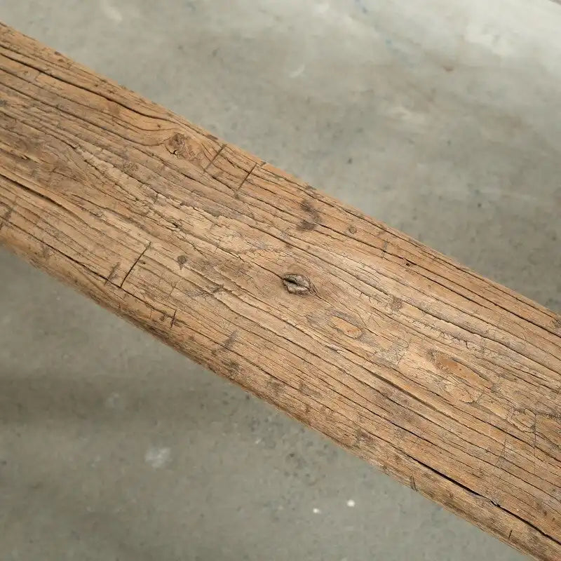 Banc à nouilles vintage naturel vieilli (la taille et la finition varient)