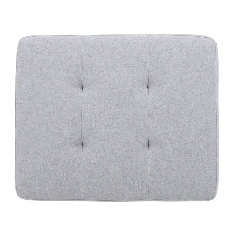 Pouffe de rangement en tissu capitonné