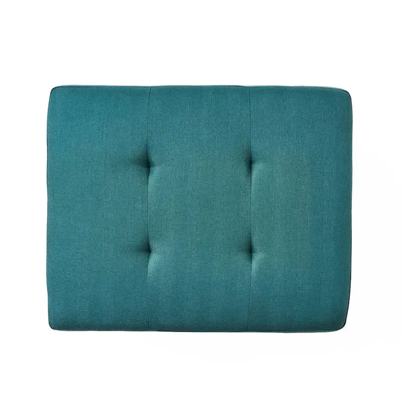 Pouffe de rangement en tissu capitonné