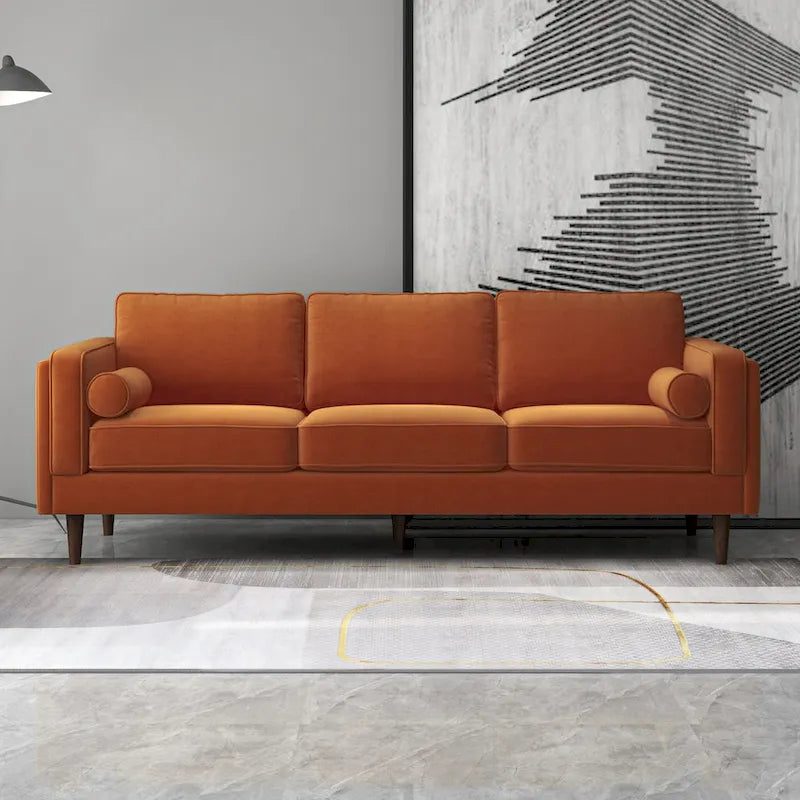 Canapé moderne en velours de style médiéval avec dossier