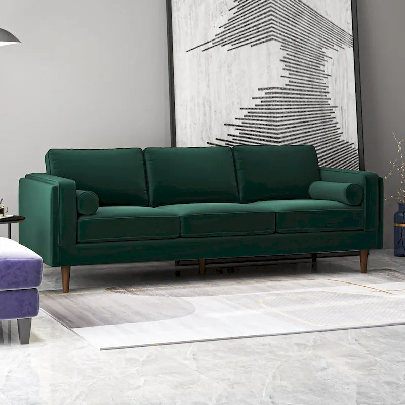 Canapé moderne en velours de style médiéval avec dossier