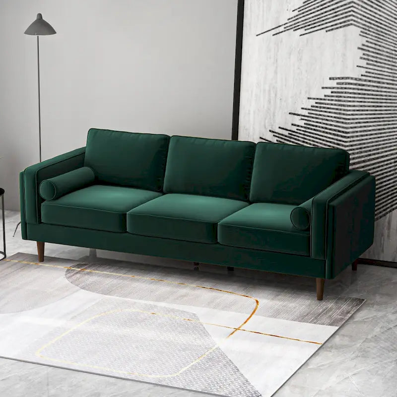Canapé moderne en velours de style médiéval avec dossier