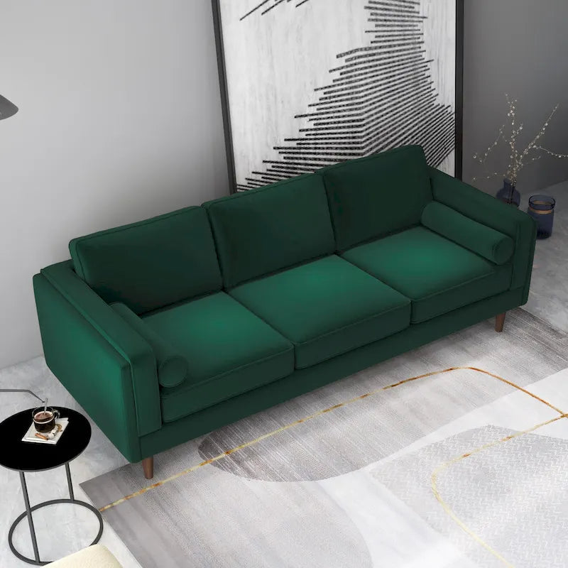 Canapé moderne en velours de style médiéval avec dossier