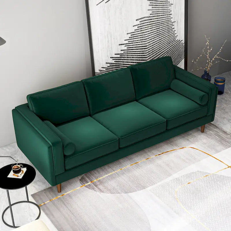 Canapé moderne en velours de style médiéval avec dossier