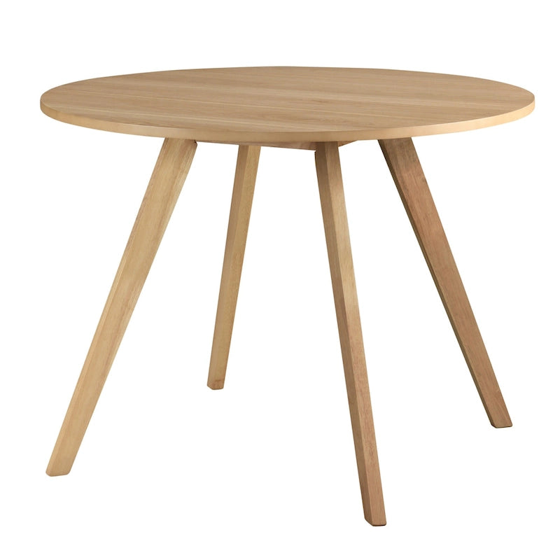 Table à manger ronde en bois de 39,5 po