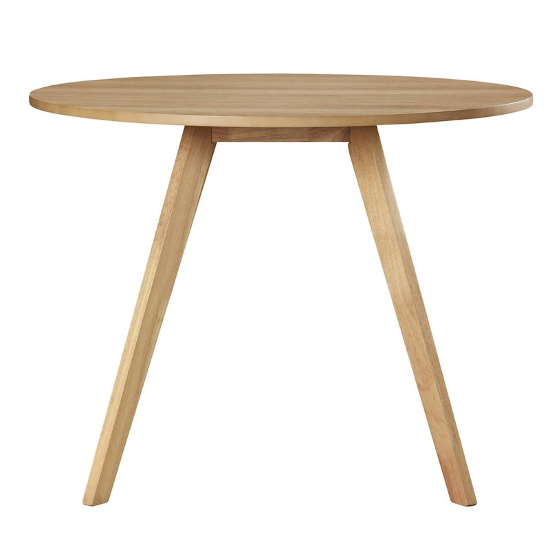 Table à manger ronde en bois de 39,5 po