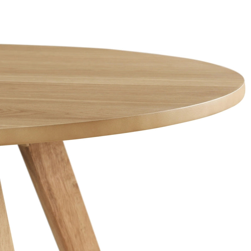 Table à manger ronde en bois de 39,5 po
