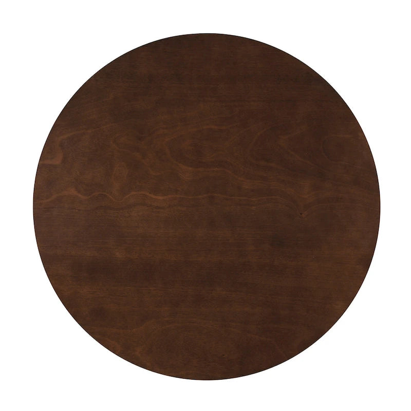 Table à manger ronde en bois de 39,5 po