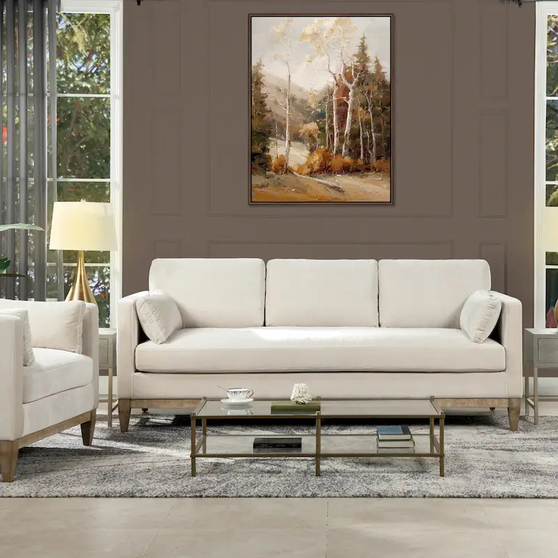 Fauteuil en velours de style ferme moderne