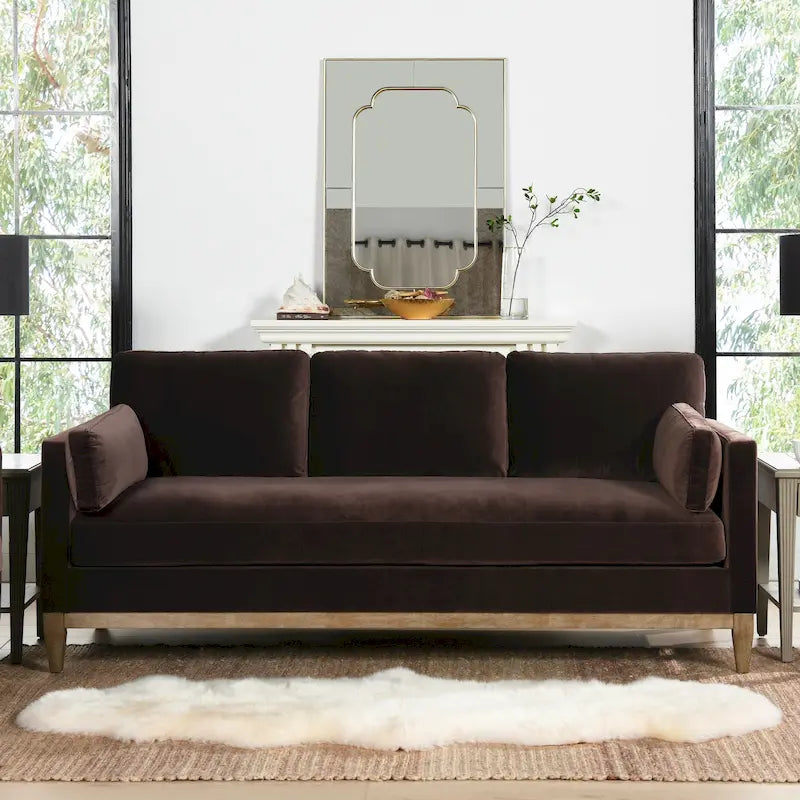 Fauteuil en velours de style ferme moderne
