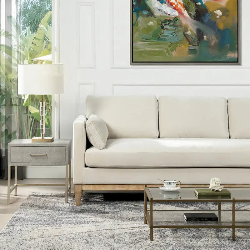 Fauteuil en velours de style ferme moderne