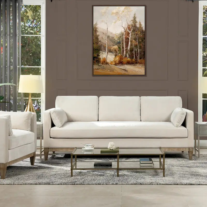 Fauteuil en velours de style ferme moderne
