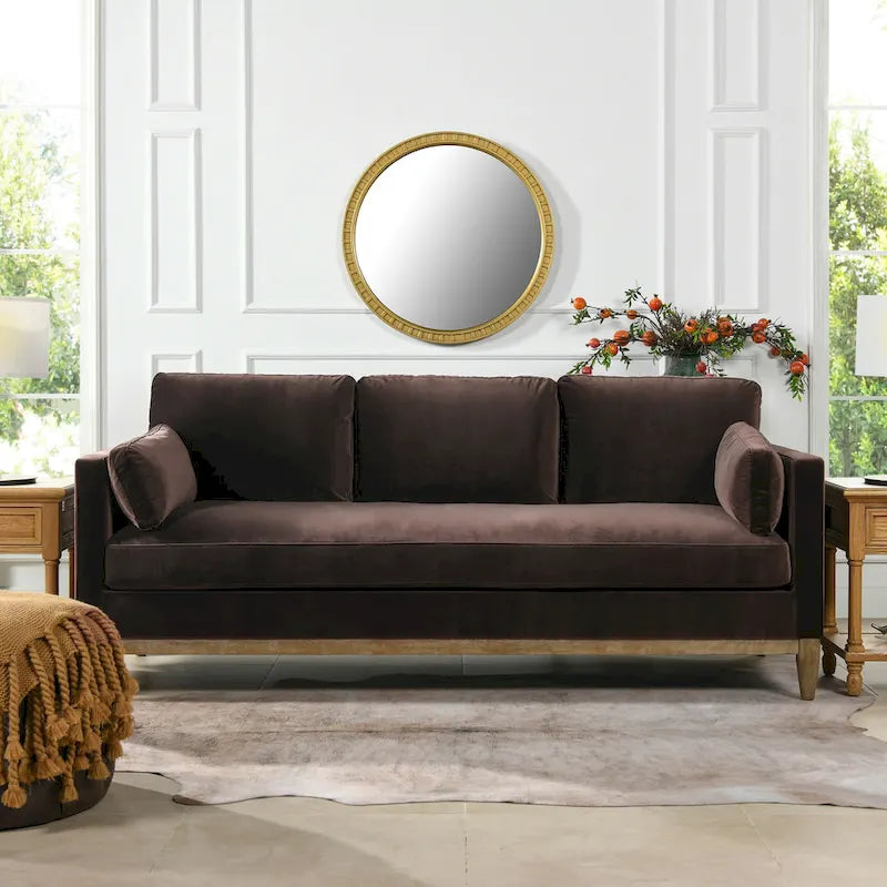 Fauteuil en velours de style ferme moderne