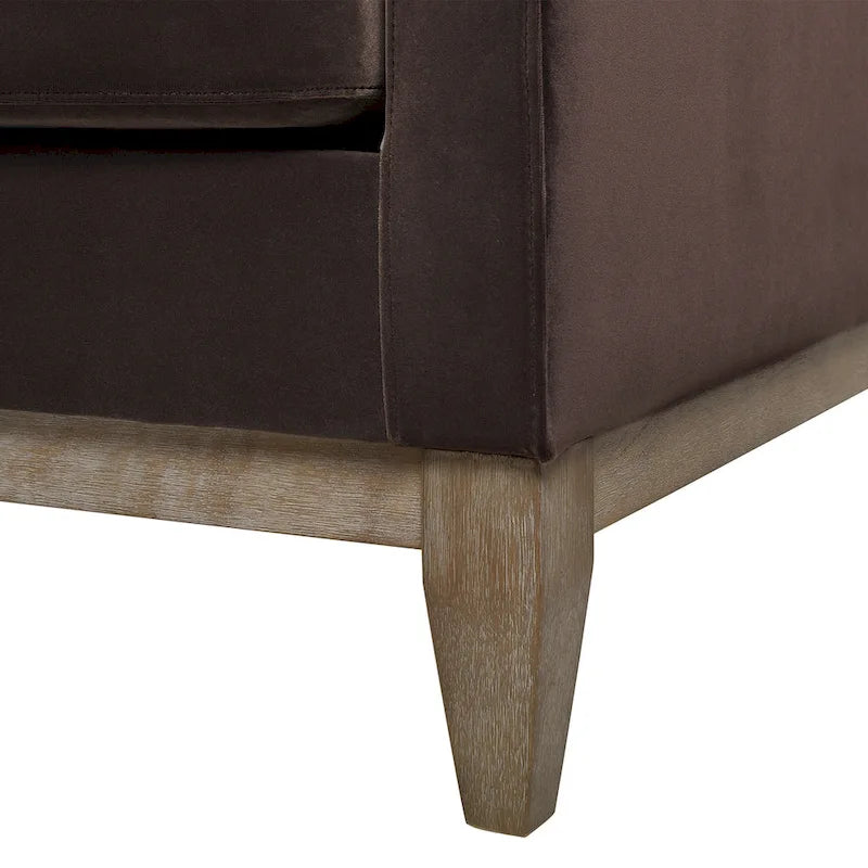 Fauteuil en velours de style ferme moderne