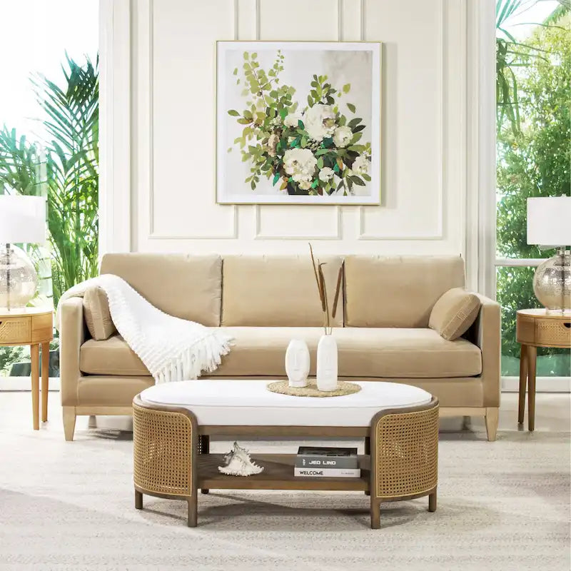 Fauteuil en velours de style ferme moderne