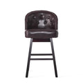 Ogden Contemporary Tufted Swivel Barstools with Nailhead Trim (Set of 2) by Christopher Knight Home