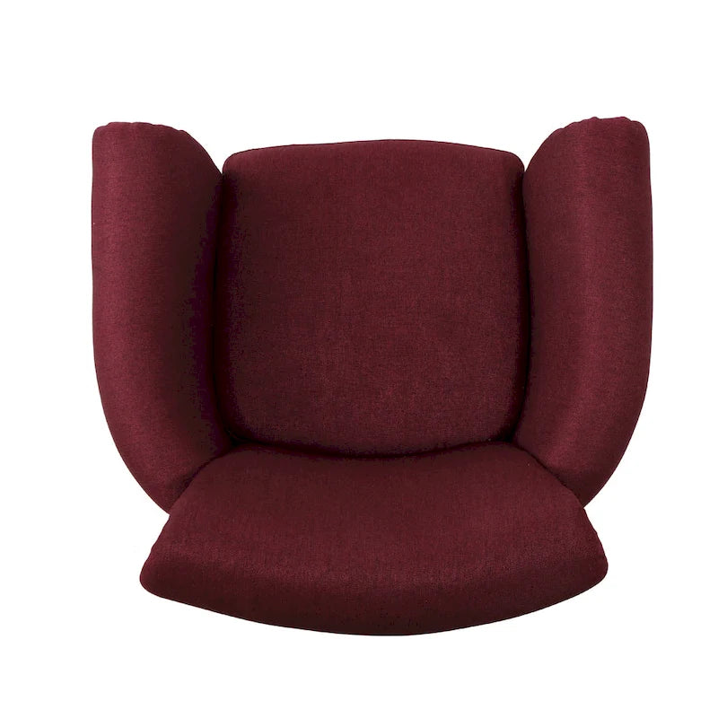 Fauteuil club moderne à oreilles, orné de détails cloutés