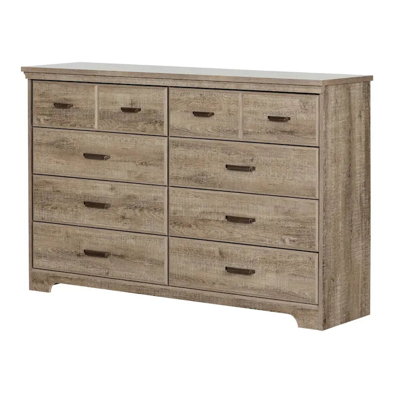 Commode double à 8 tiroirs de style campagnard