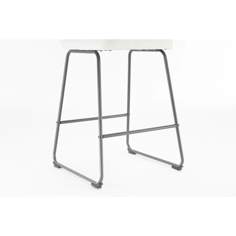 Ensemble de trois tabourets de bar modernes et rembourrés