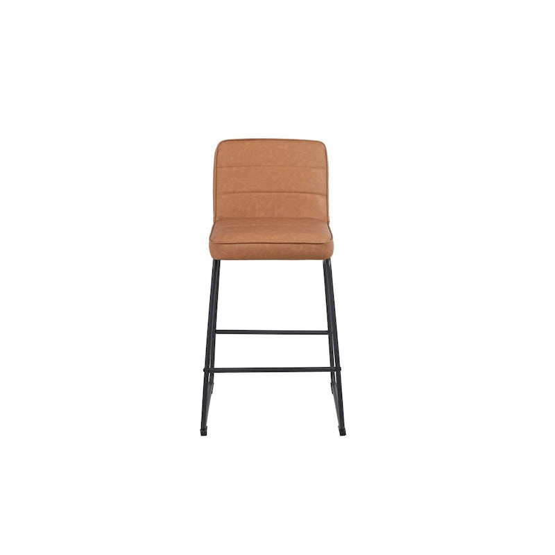 Ensemble de trois tabourets de bar modernes et rembourrés