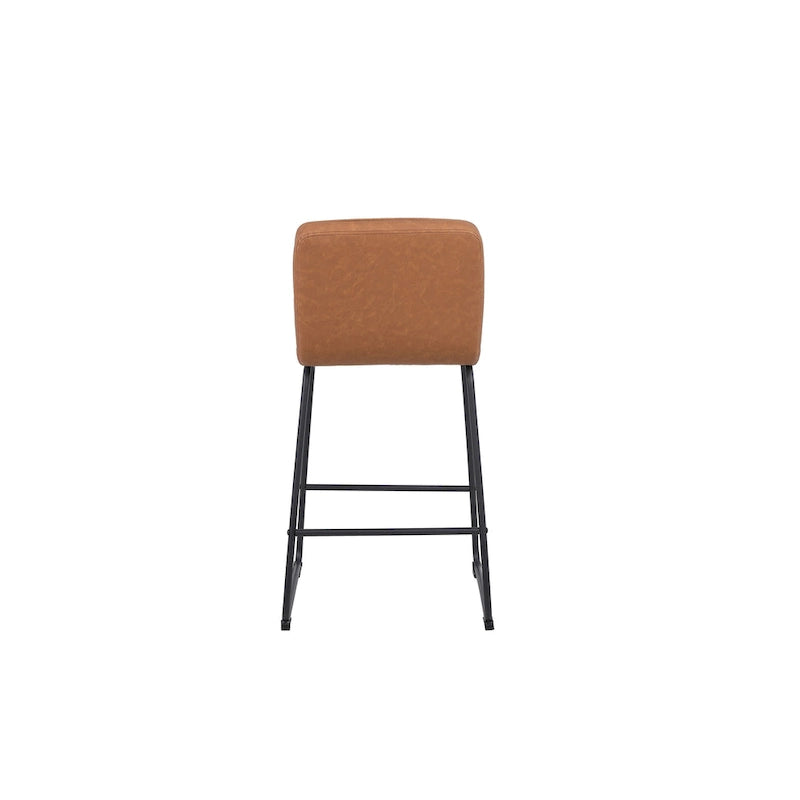 Ensemble de trois tabourets de bar modernes et rembourrés