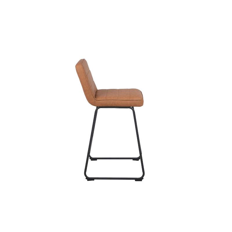 Ensemble de trois tabourets de bar modernes et rembourrés