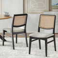 Lifestorey Gilcrest Cane Dining Chairs (Set of 2)