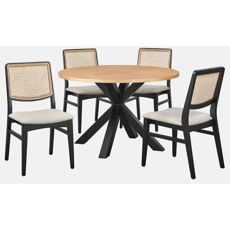 Chaises de salle à manger en rotin (ensemble de deux)
