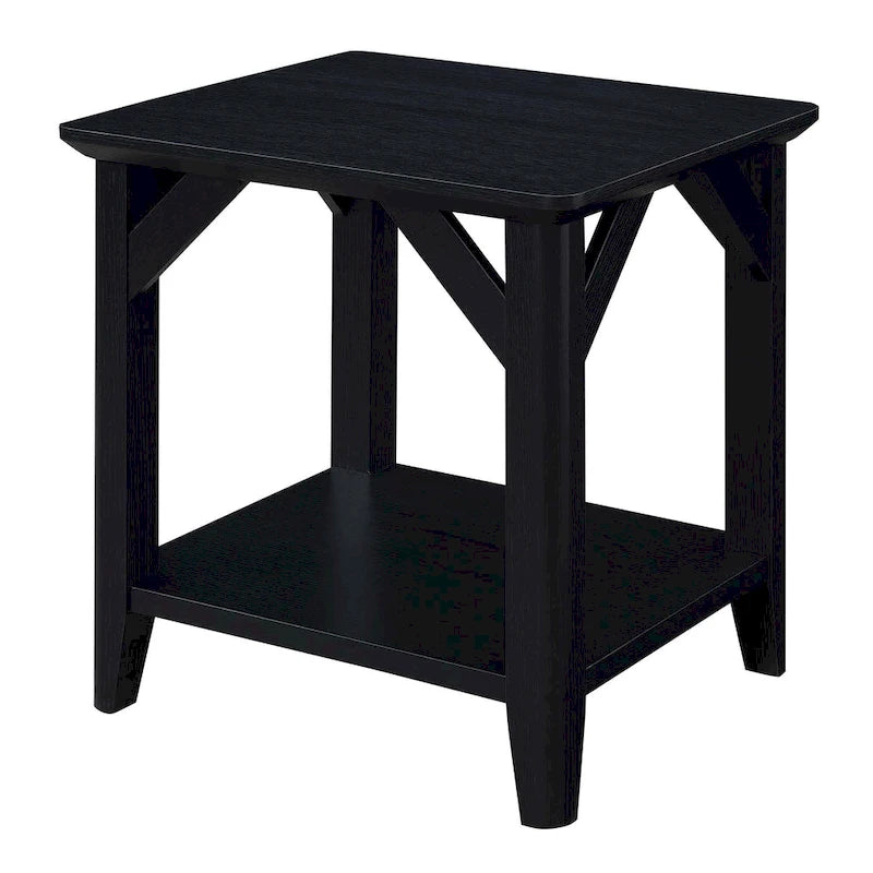 Table d'appoint avec étagères