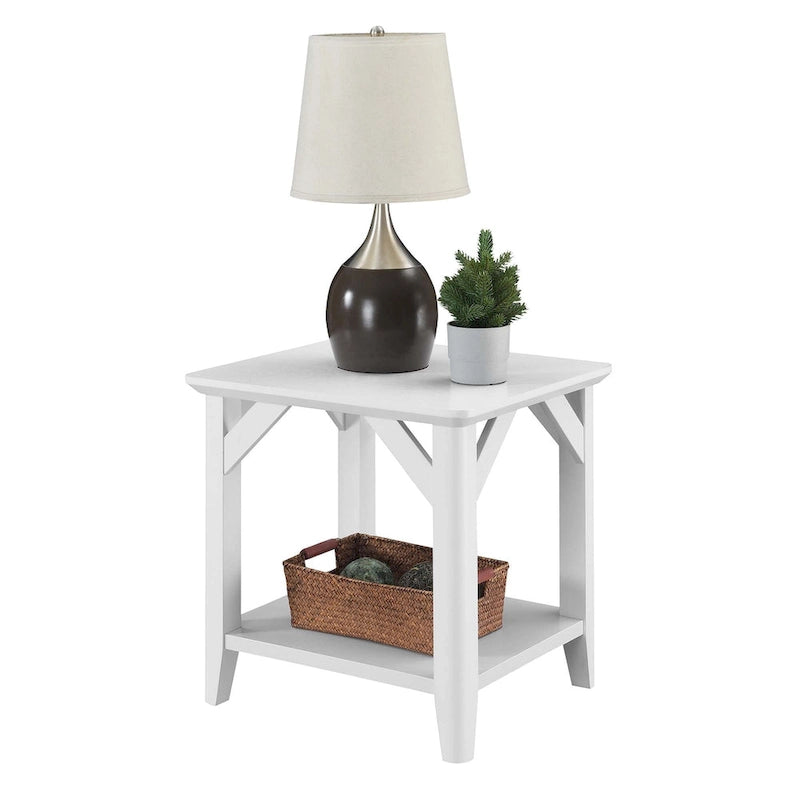 Table d'appoint avec étagères