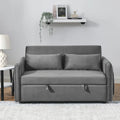 Canapé convertible moderne en velours avec 2 oreillers