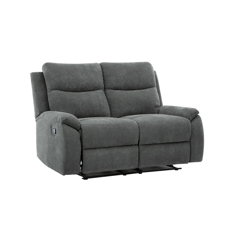 Canapé double inclinable en tissu pour salon