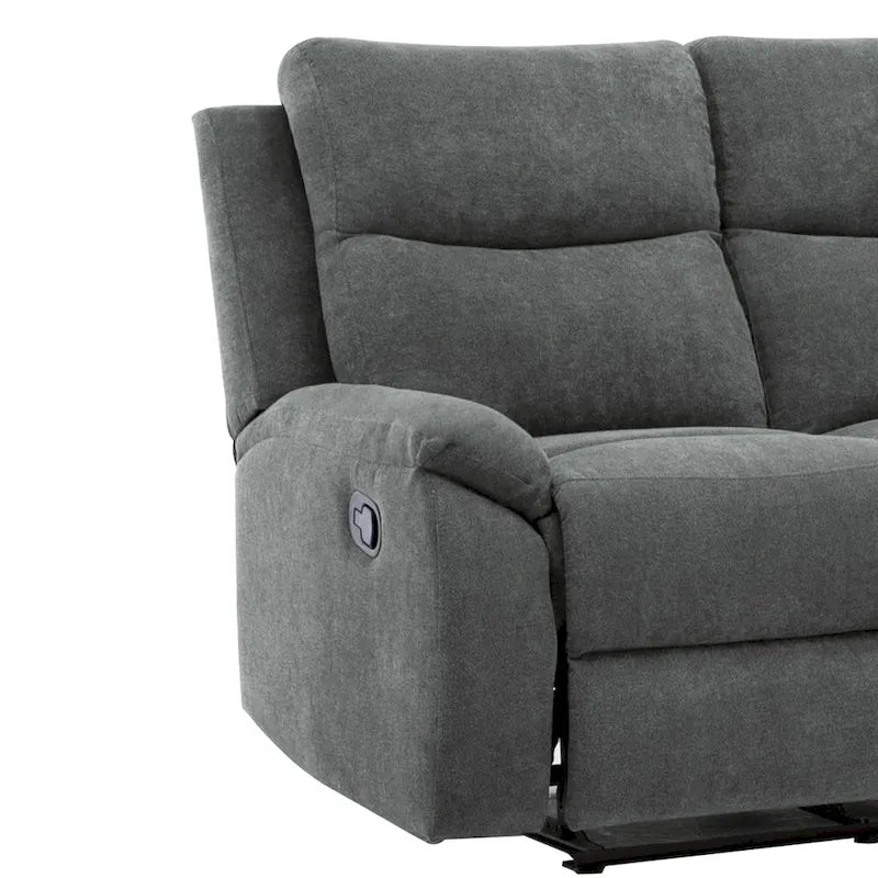 Canapé double inclinable en tissu pour salon