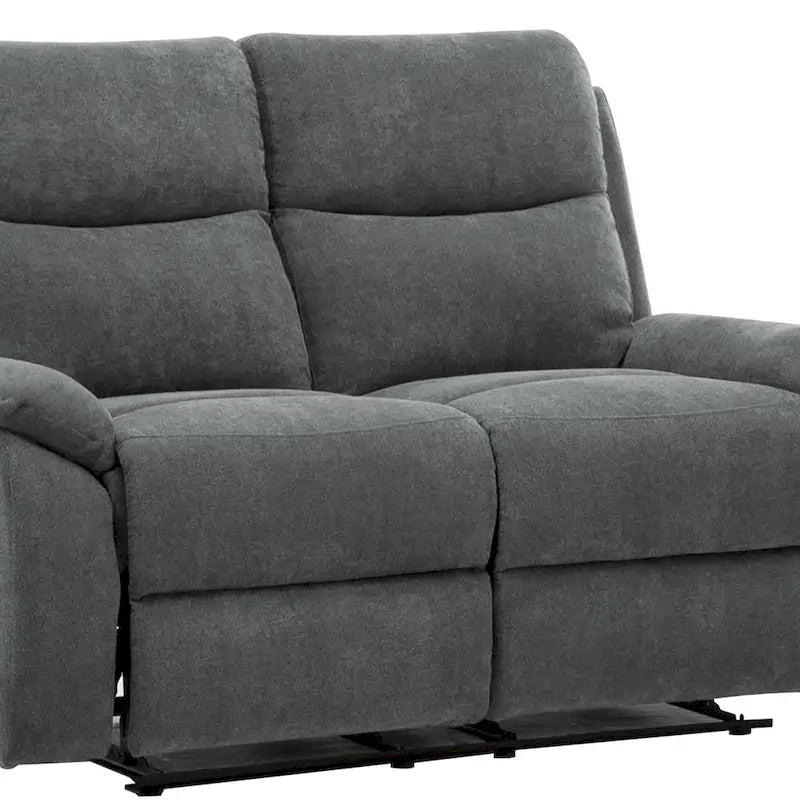 Canapé double inclinable en tissu pour salon
