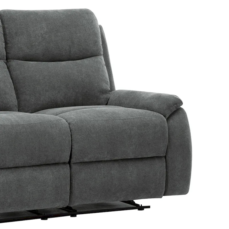 Canapé double inclinable en tissu pour salon