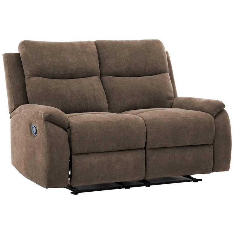 Canapé double inclinable en tissu pour salon