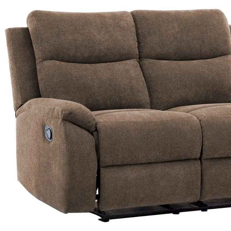 Canapé double inclinable en tissu pour salon