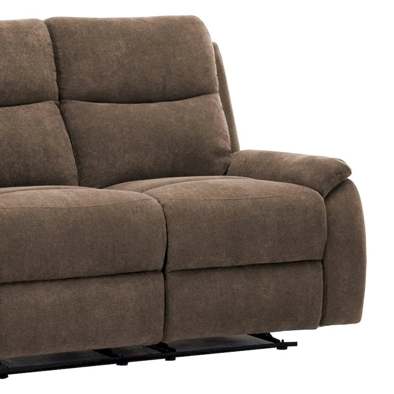 Canapé double inclinable en tissu pour salon