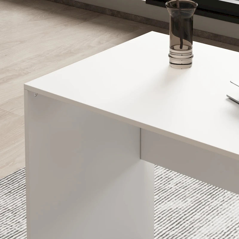 Bureau d'angle de 55 pouces pour la maison et le bureau