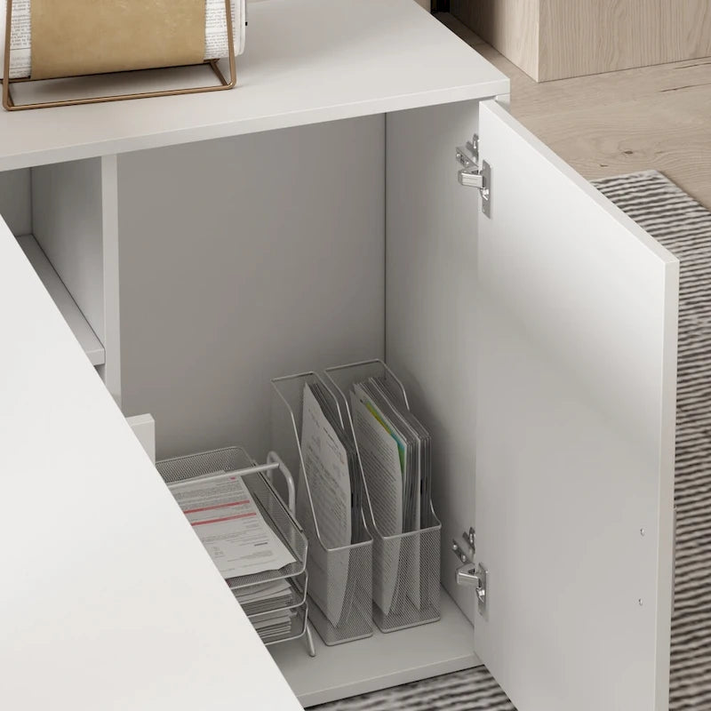Bureau d'angle de 55 pouces pour la maison et le bureau